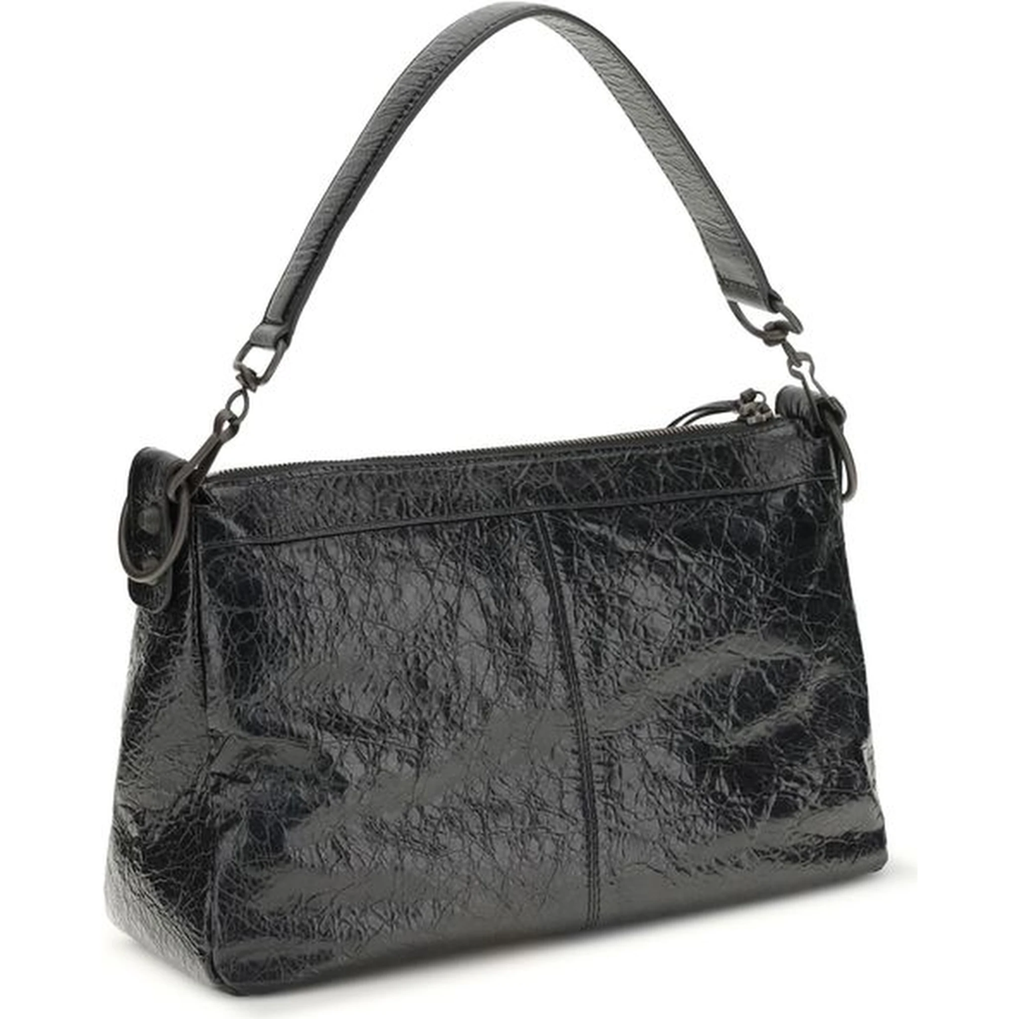 حقيبة كتف من جلد الخروف الأسود (Ovis Aries Aries)