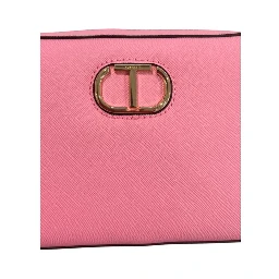 Pink PU Women Crossbody Bag