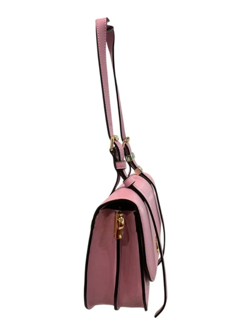 Pink PU Women Shoulder Bag