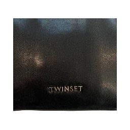 Black Polyurethane Women Shoulder Bag