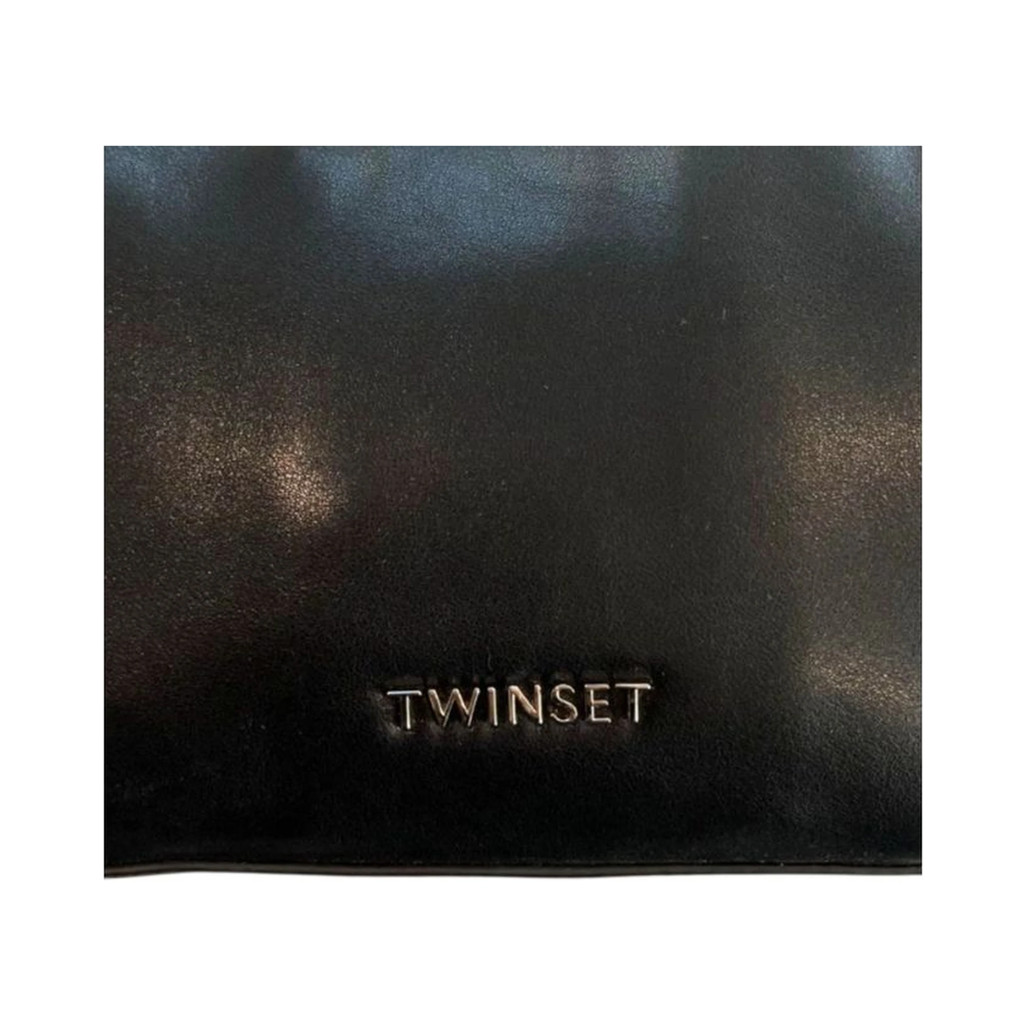 Black Polyurethane Women Shoulder Bag