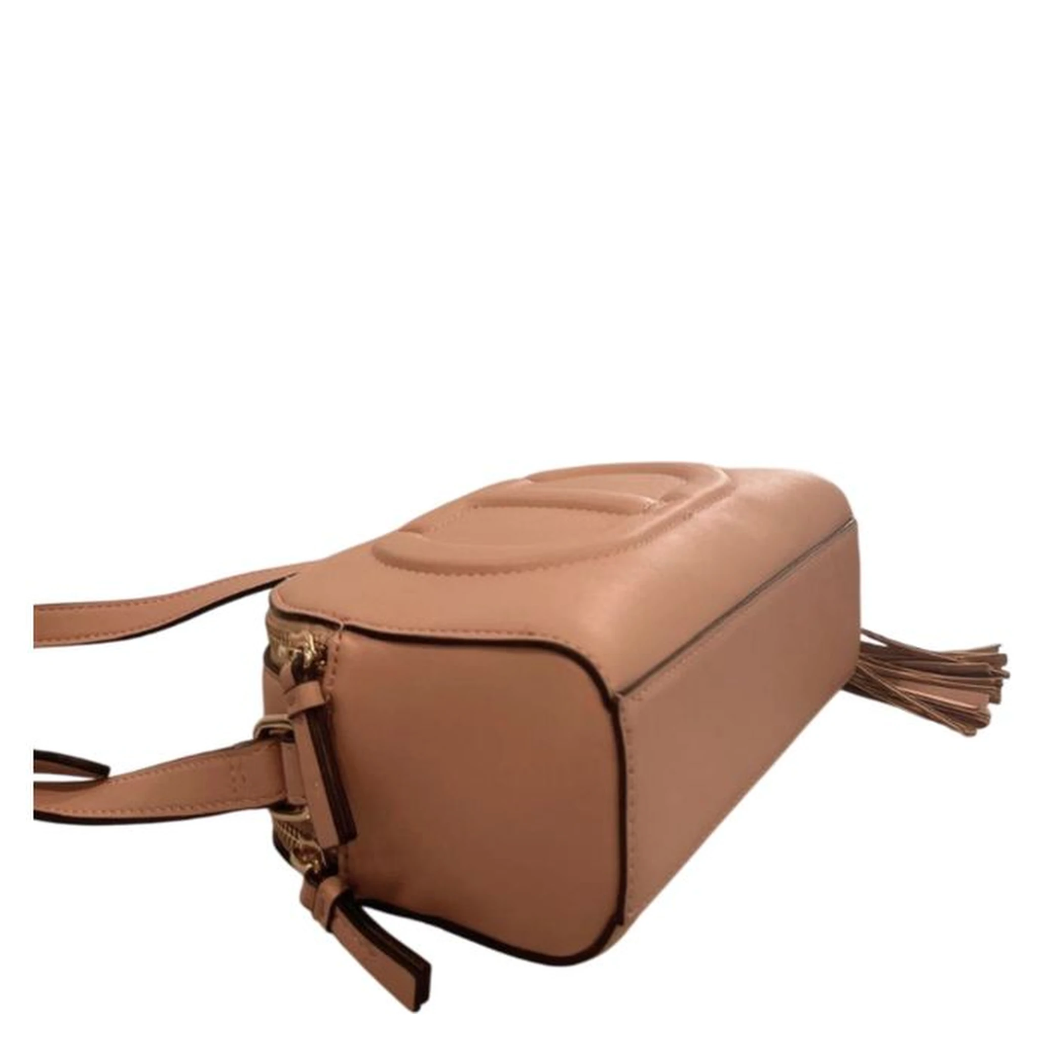 Pink Faux Leather Women Crossbody