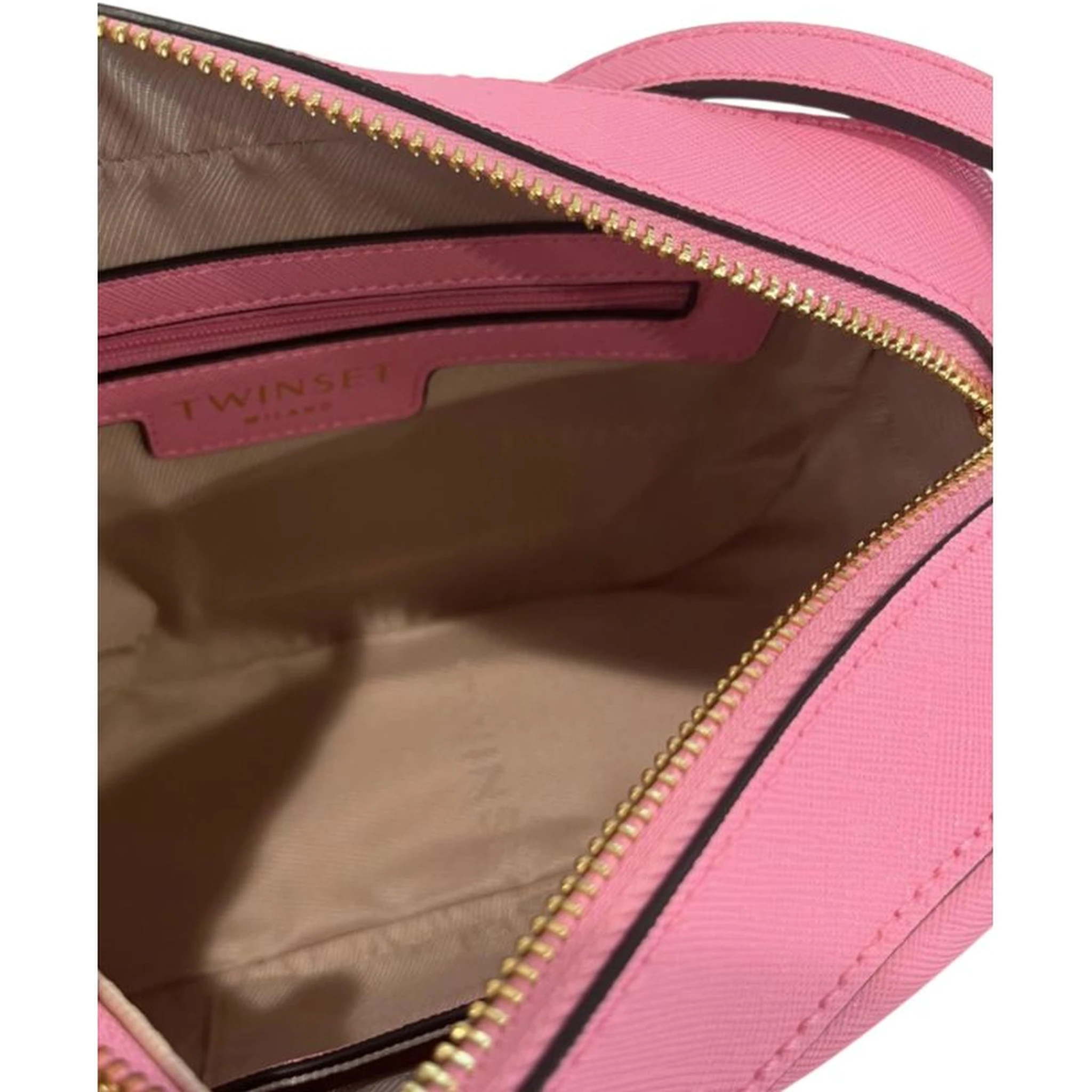 Pink PU Women Crossbody Bag