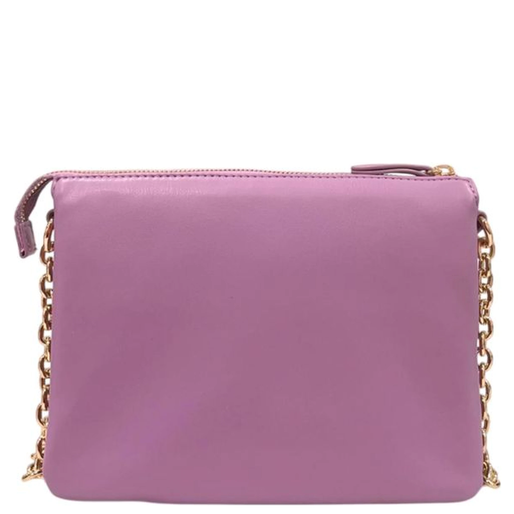 Purple Faux Leather Women Crossbody Bag