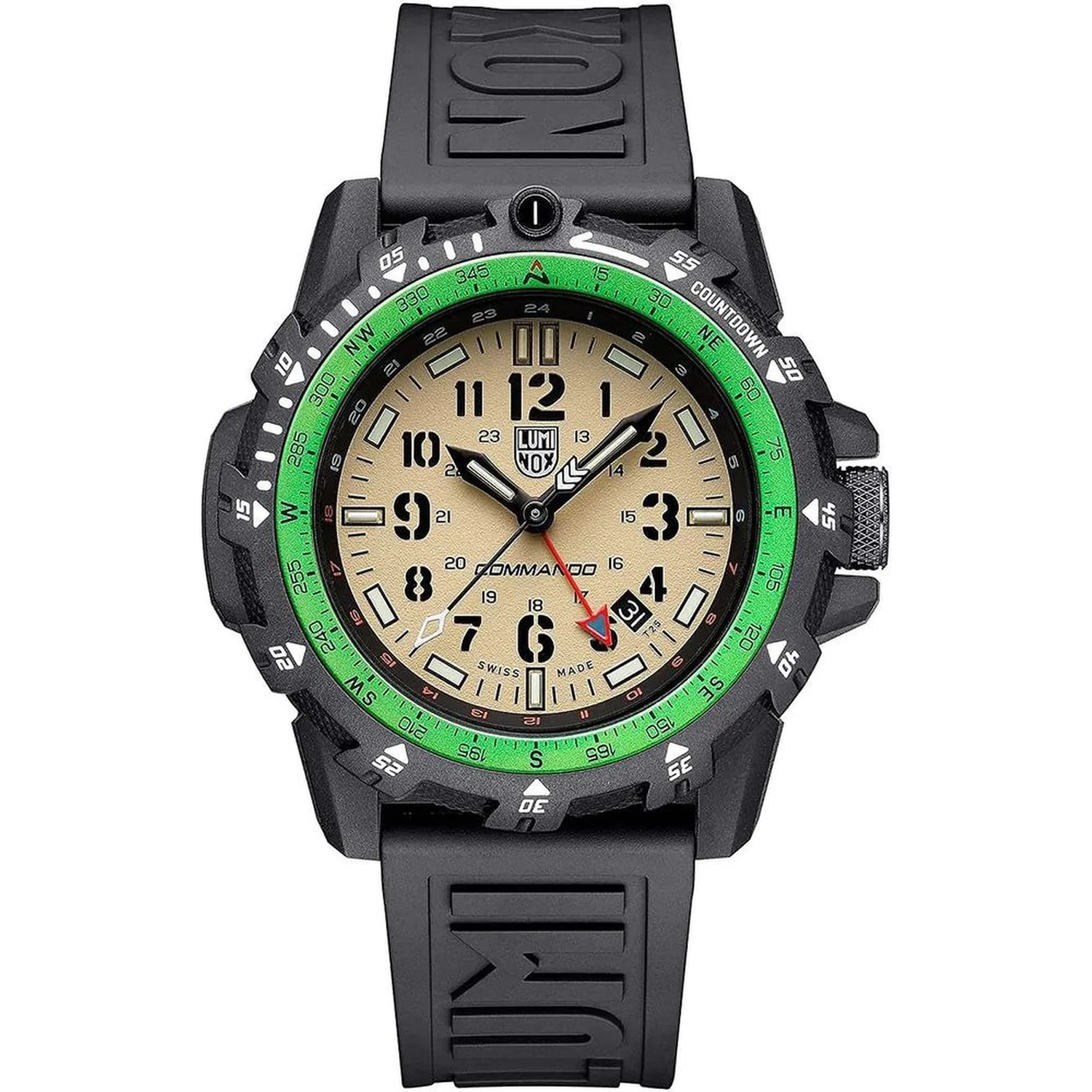 Black Resin Sport Watch