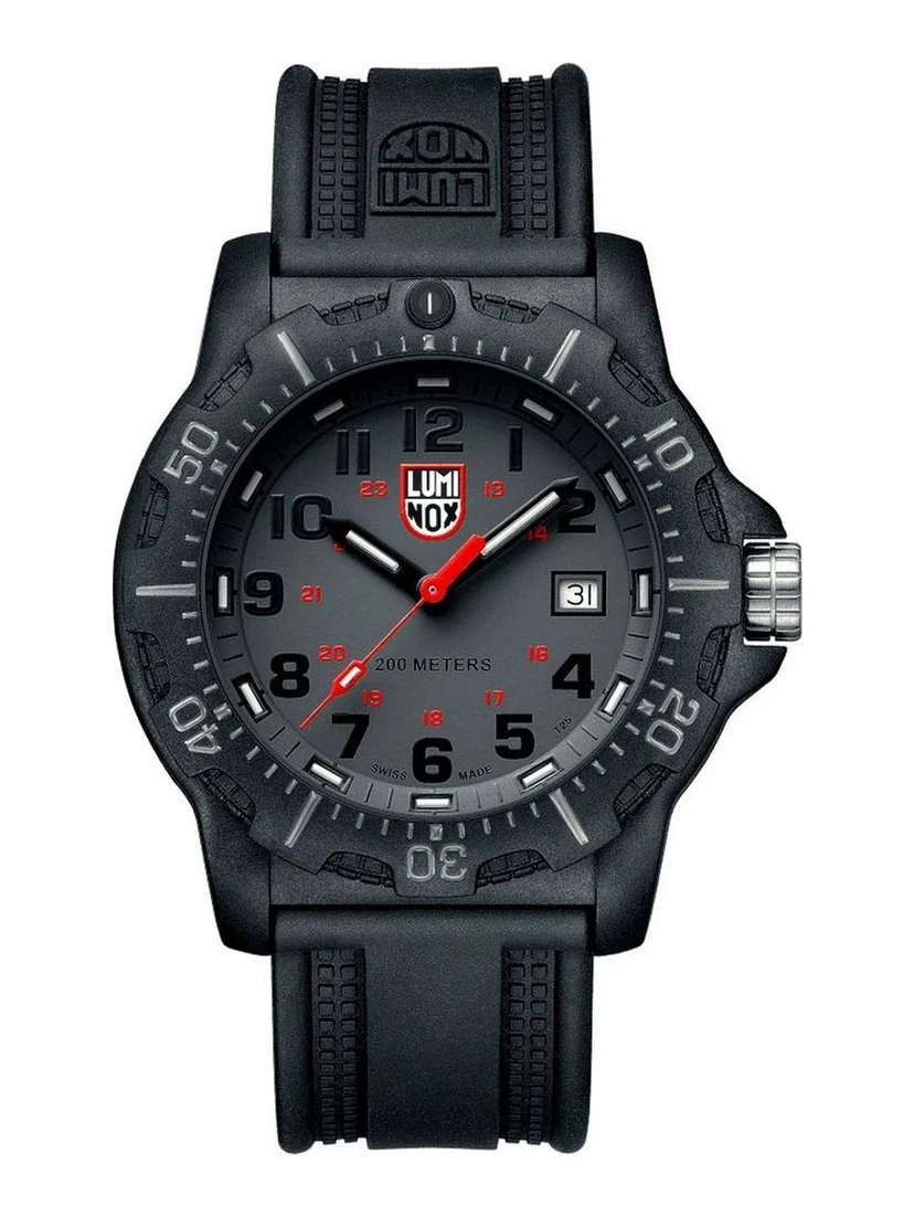 Black Resin Sport Watch