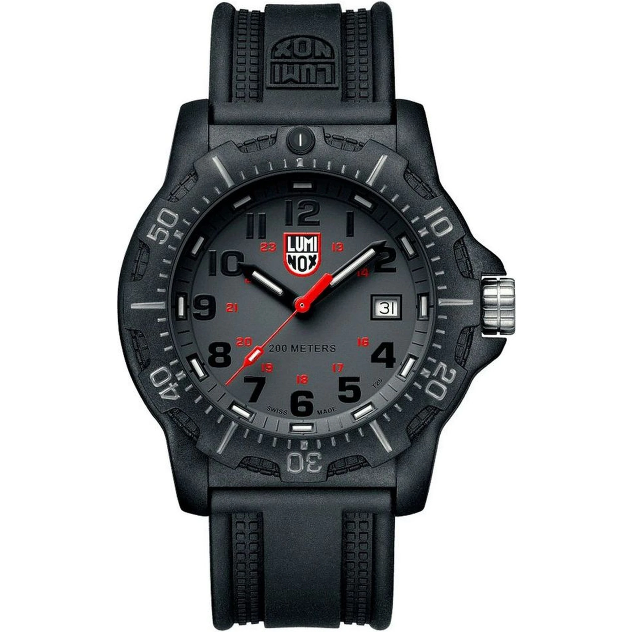 Black Resin Sport Watch