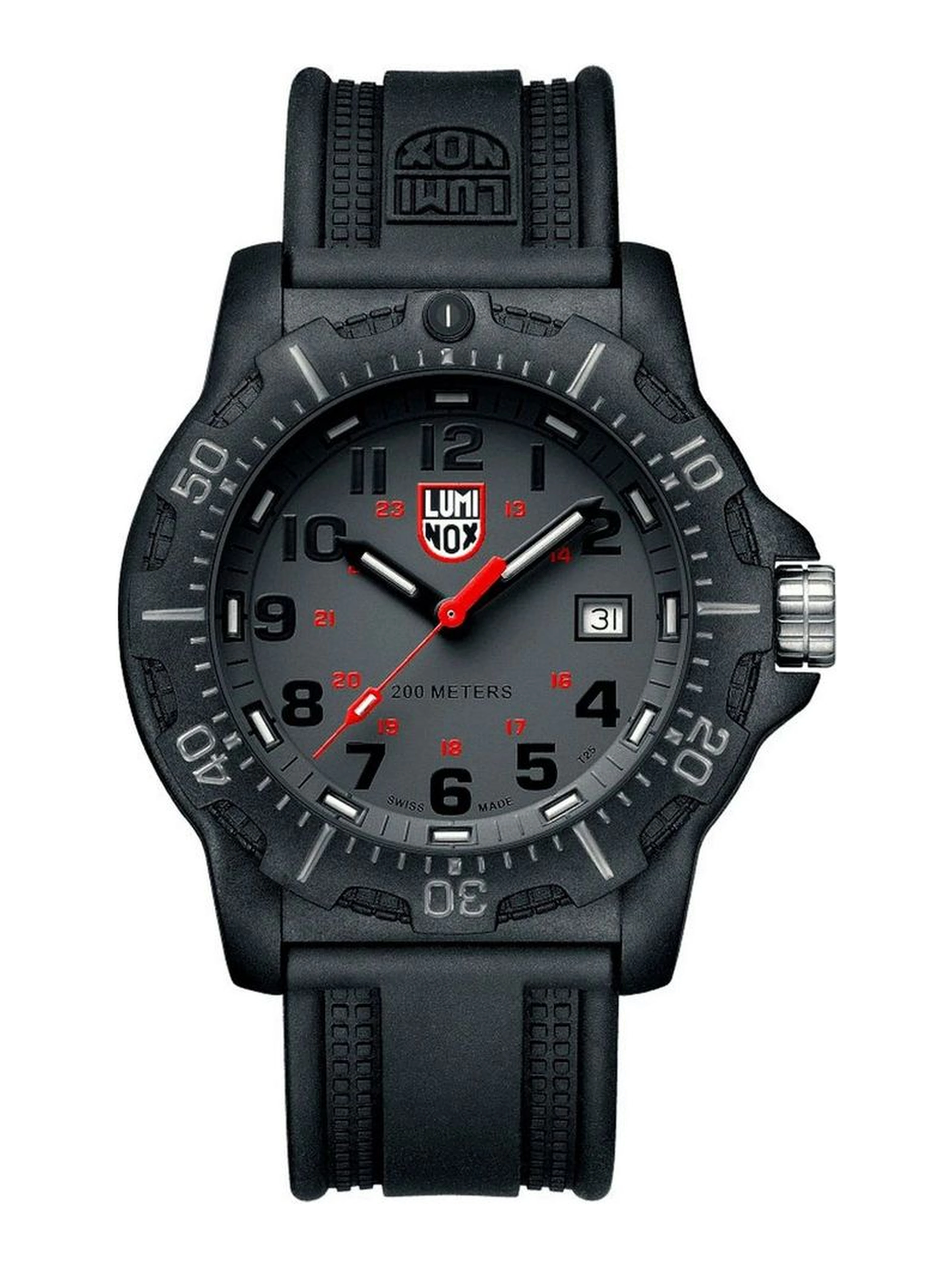 Black Resin Sport Watch
