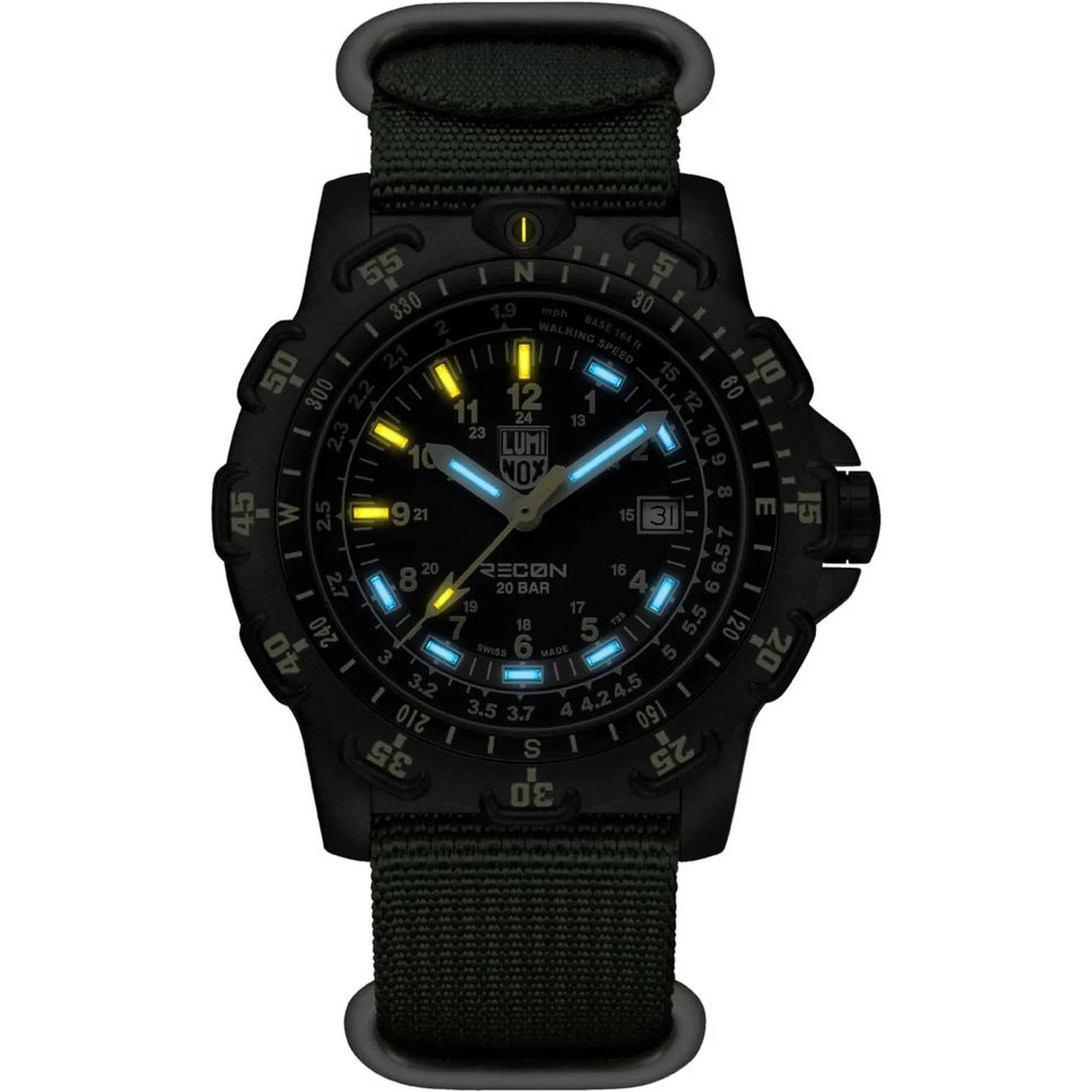 Bicolor Nylon Sport Watch