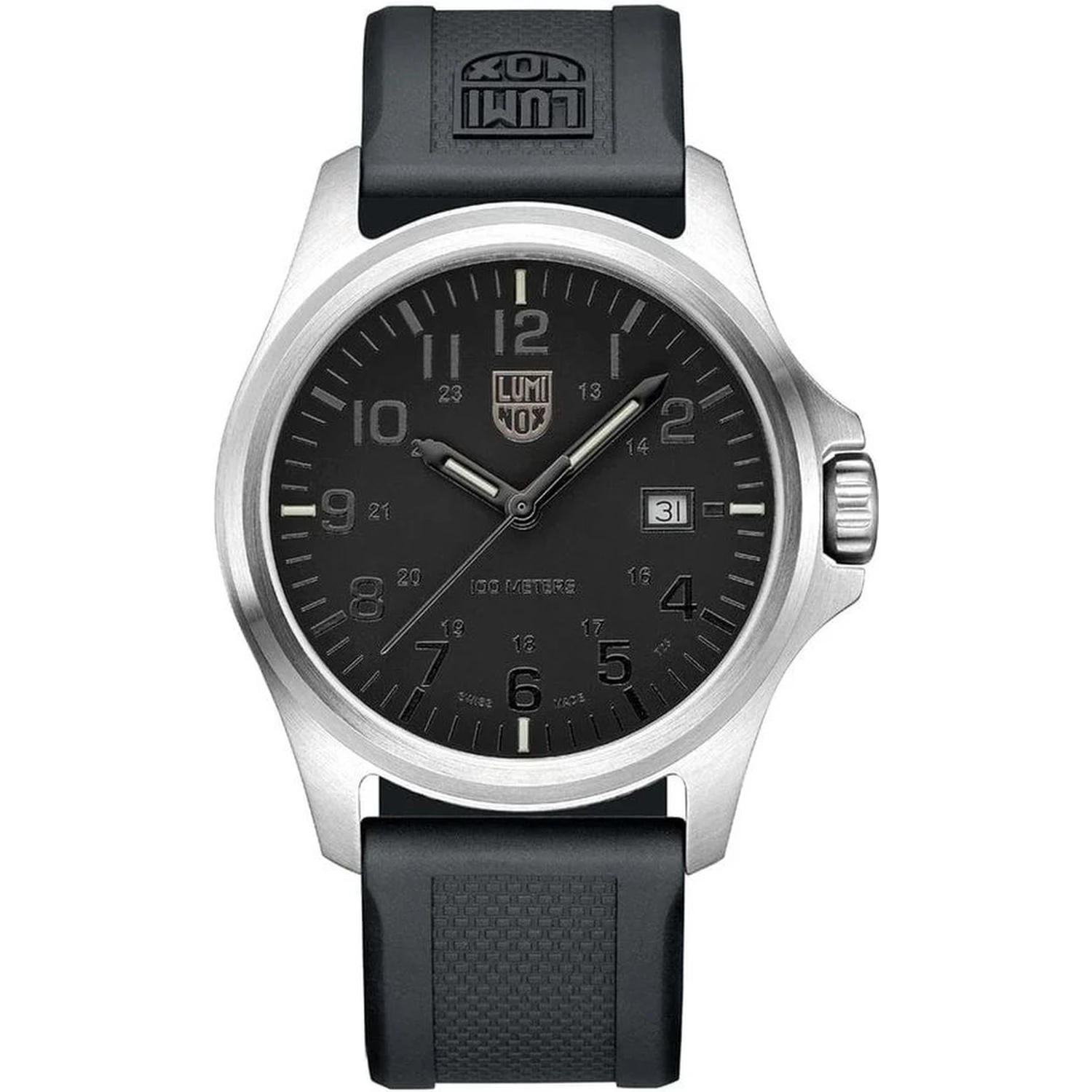 Black Resin Sport Watch
