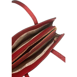 Red PU Women Shoulder Bag