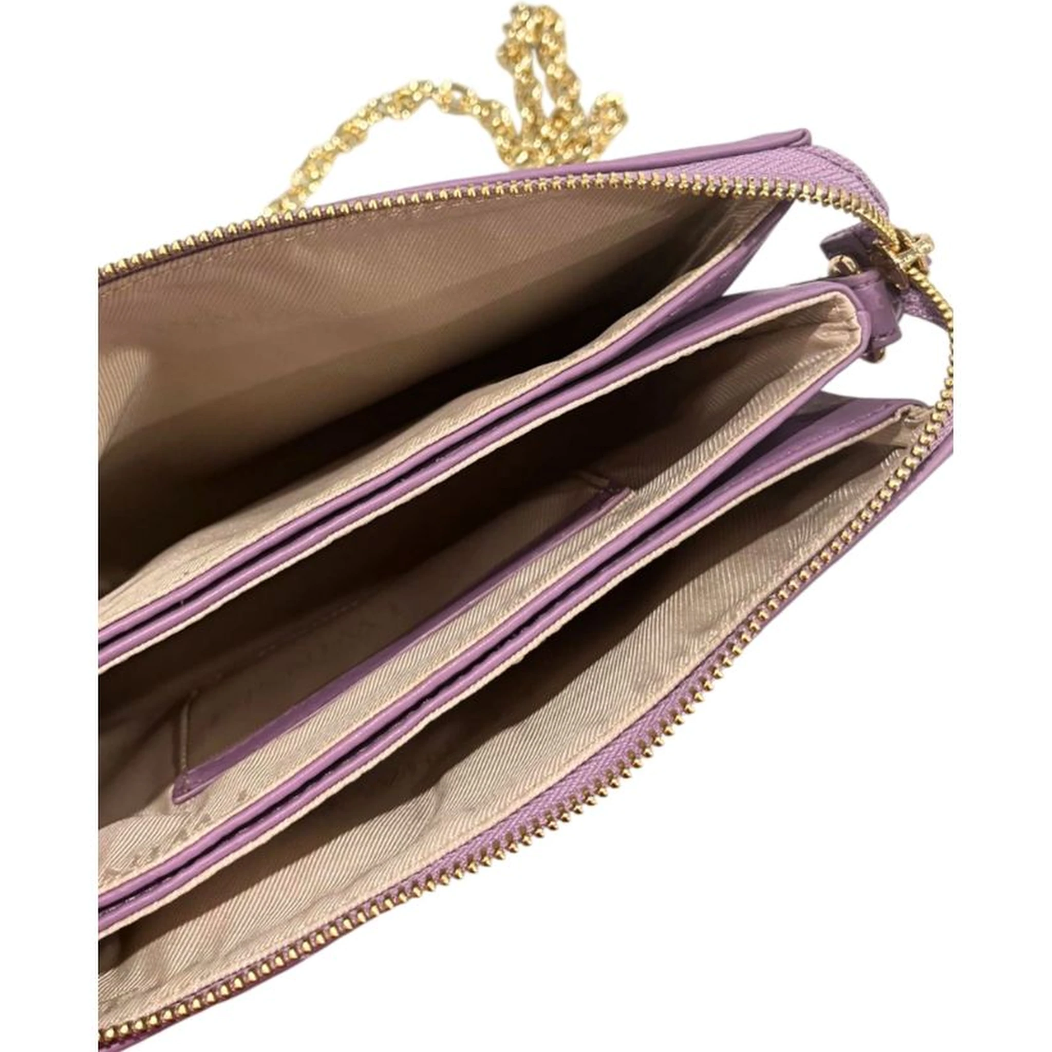 Purple Faux Leather Women Crossbody Bag