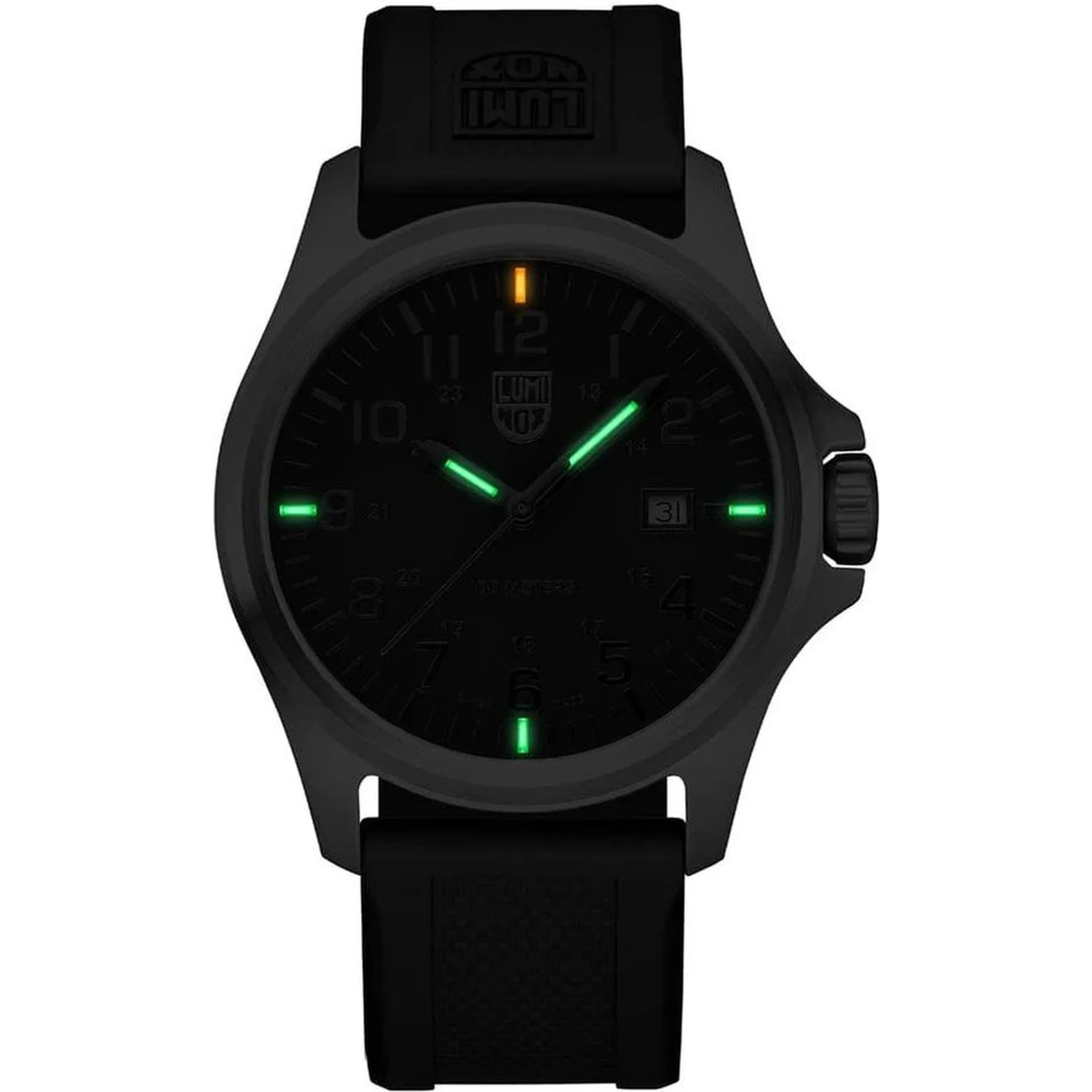 Black Resin Sport Watch