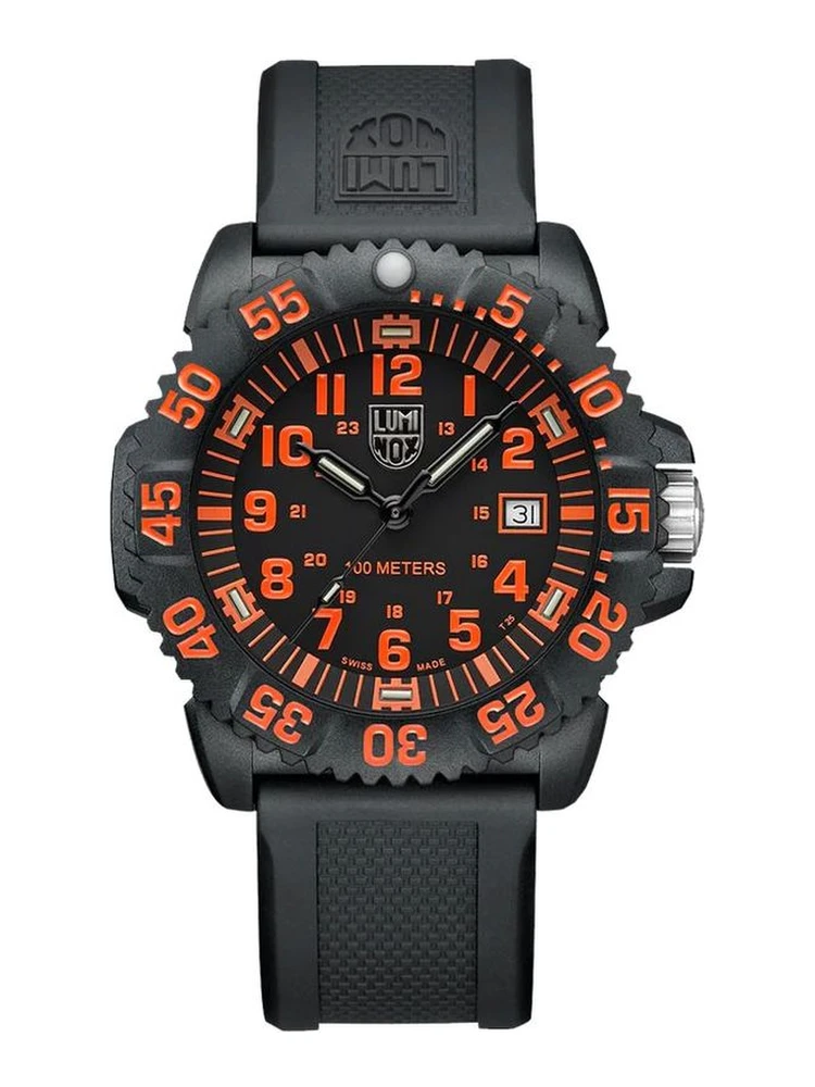 Black Resin Sport Watch