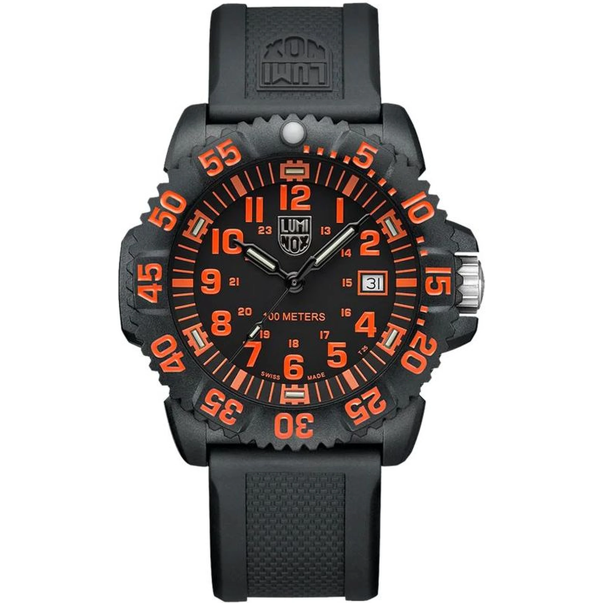Black Resin Sport Watch
