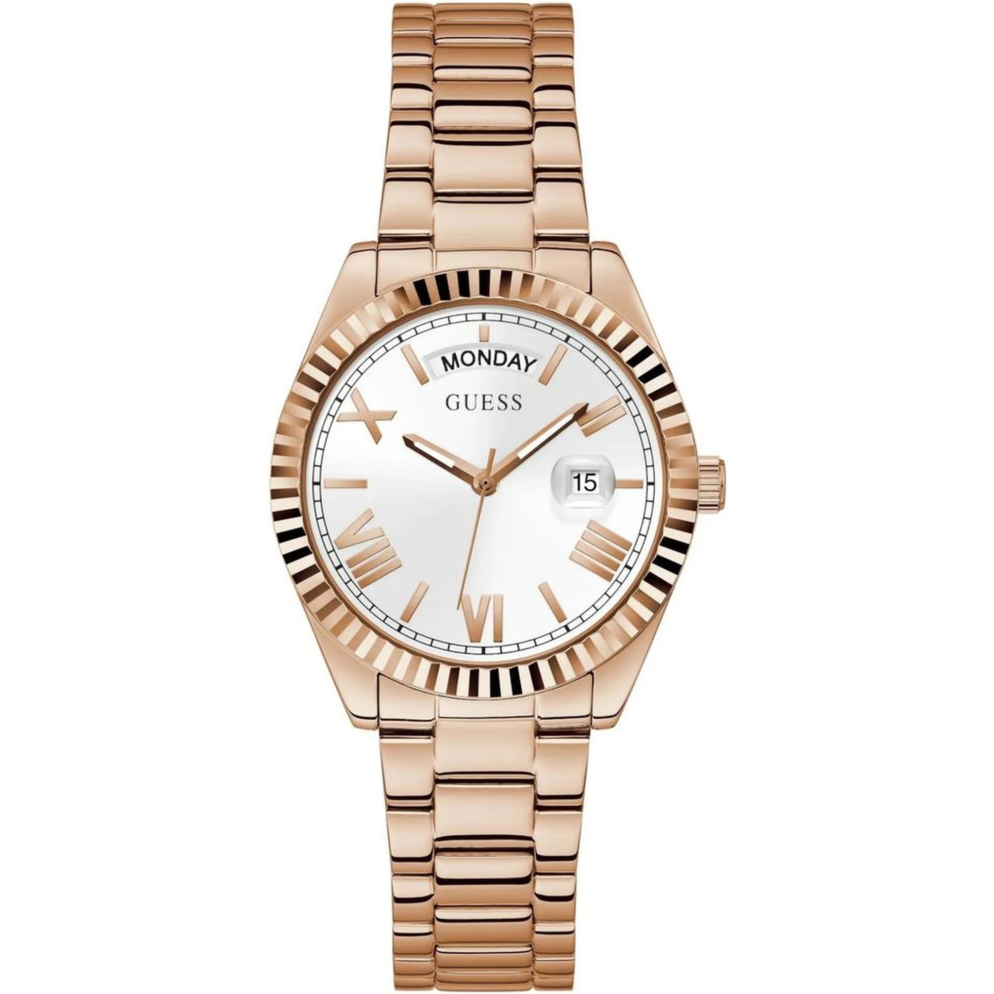 ساعة يد أنيقة متعددة الألوان من الفولاذ المقاوم للصدأ