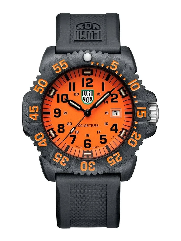 Black Resin Sport Watch