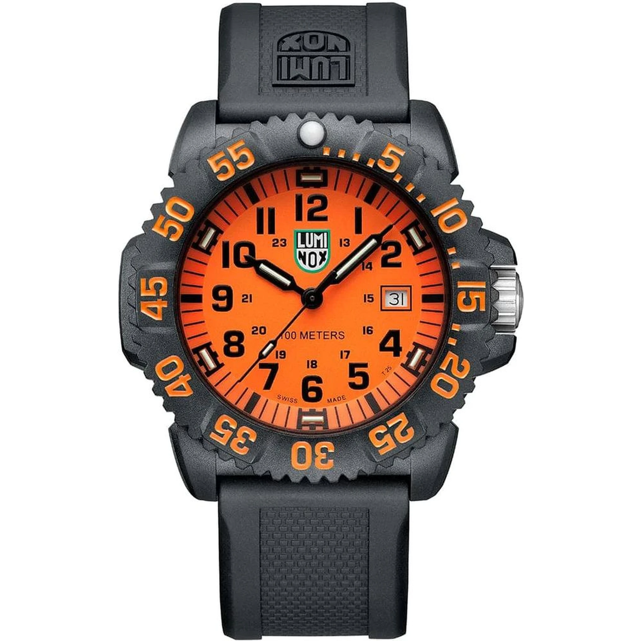 Black Resin Sport Watch