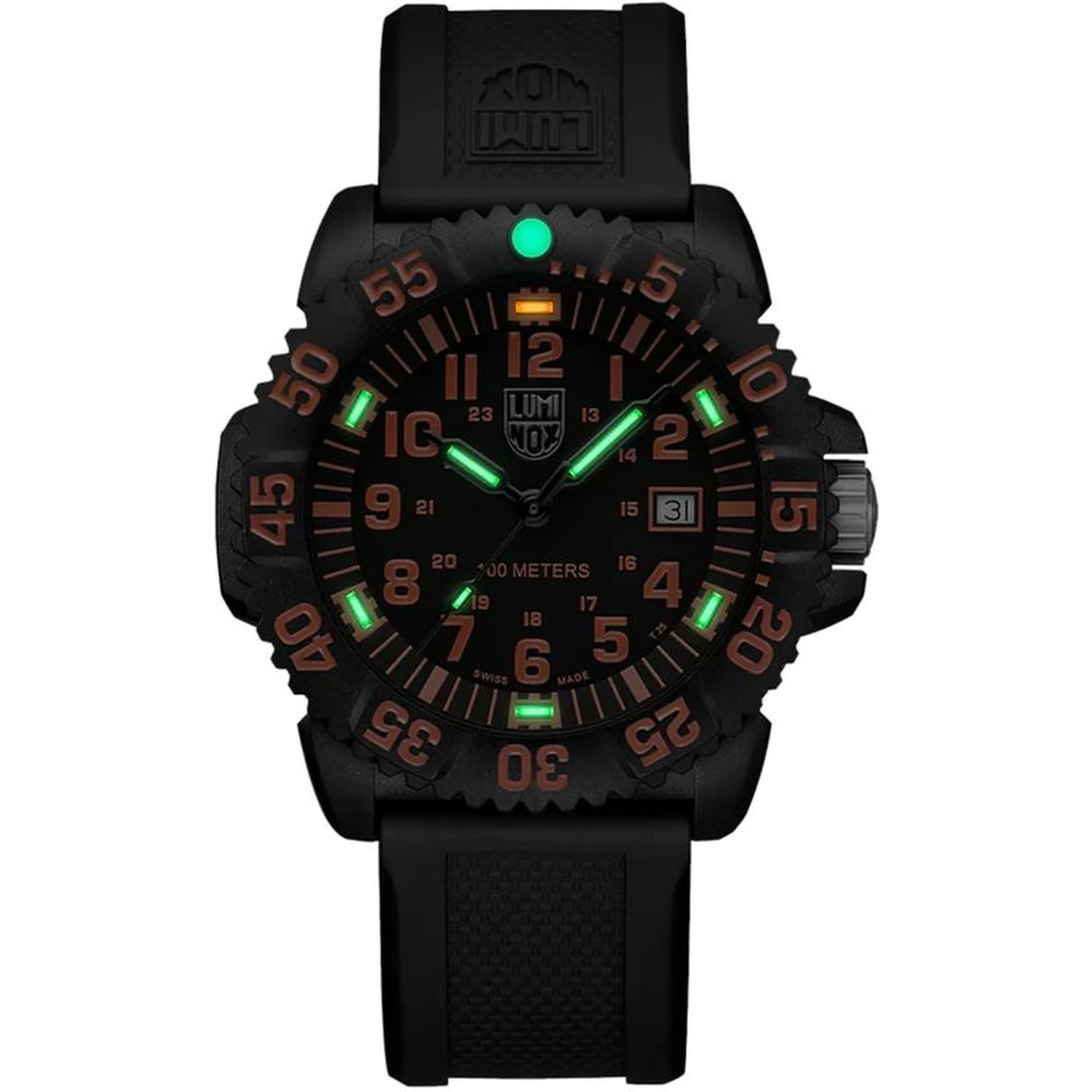 Black Resin Sport Watch