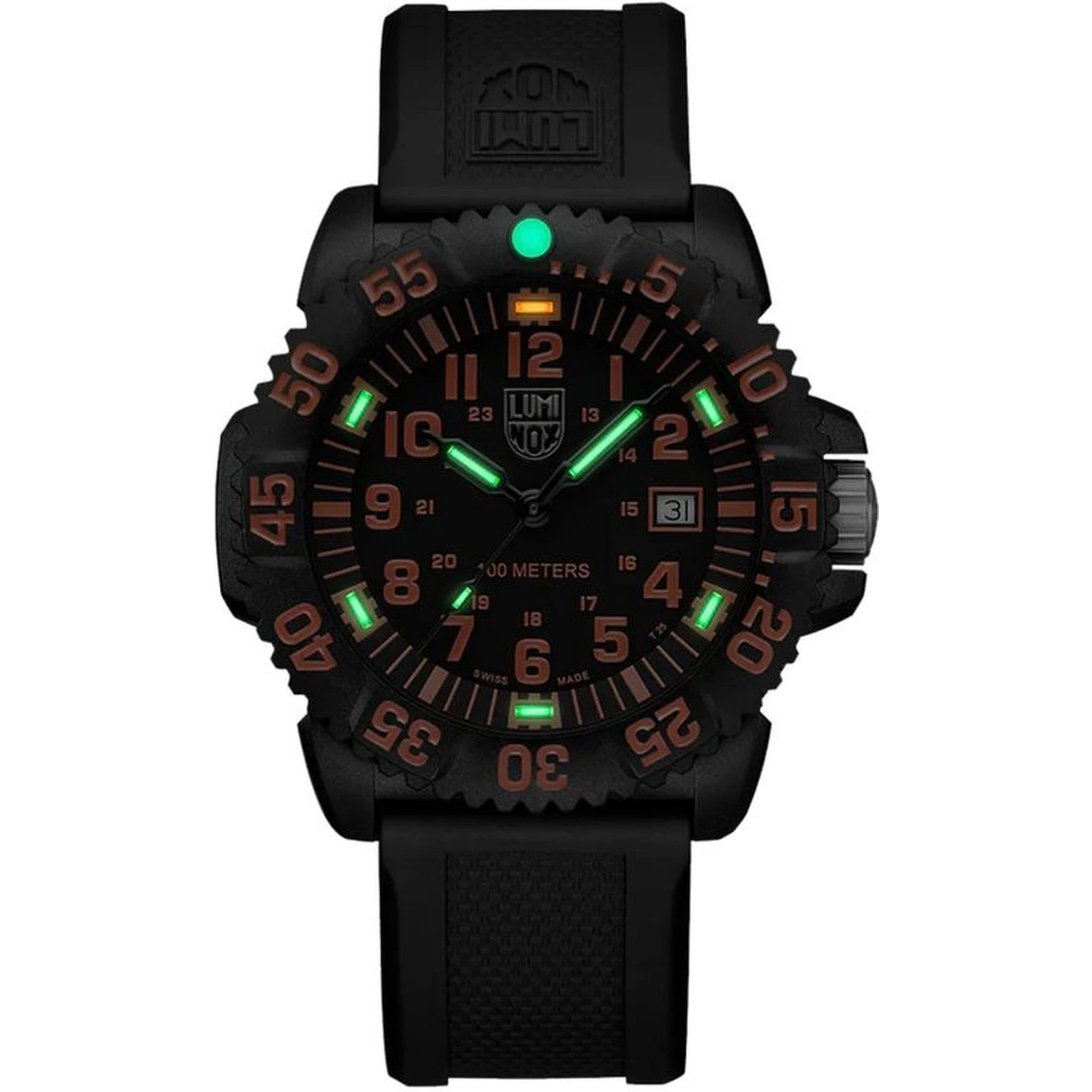 Black Resin Sport Watch