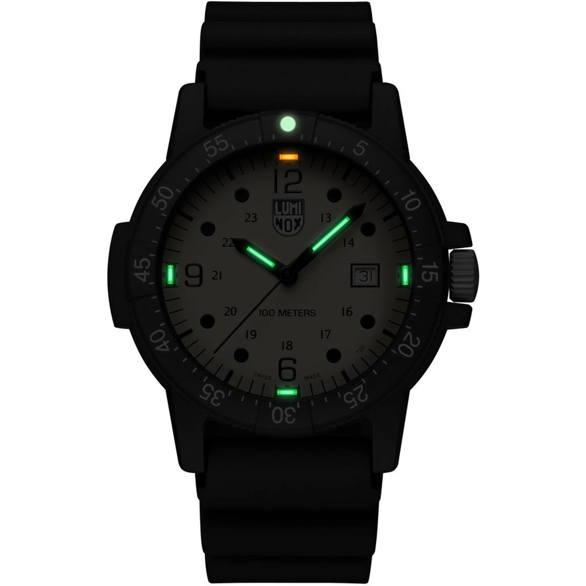 Black Resin Sport Watch