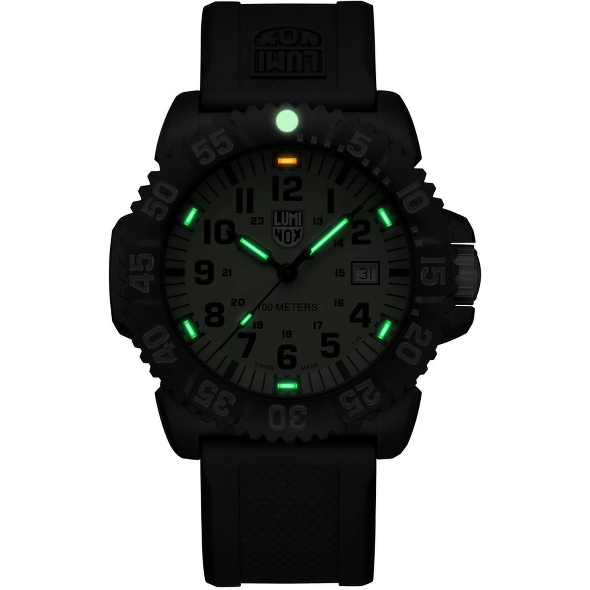 Black Resin Sport Watch
