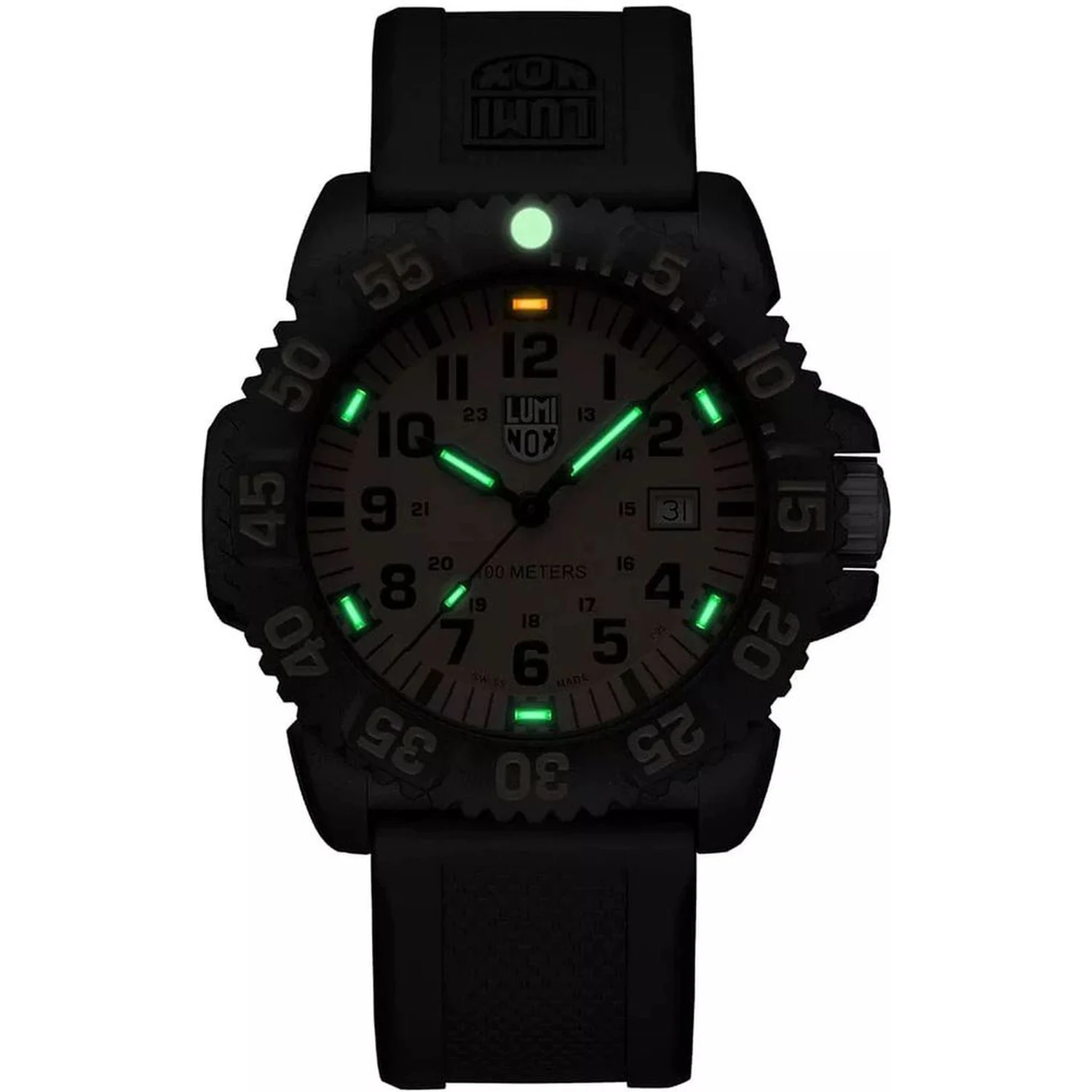 Black Resin Sport Watch