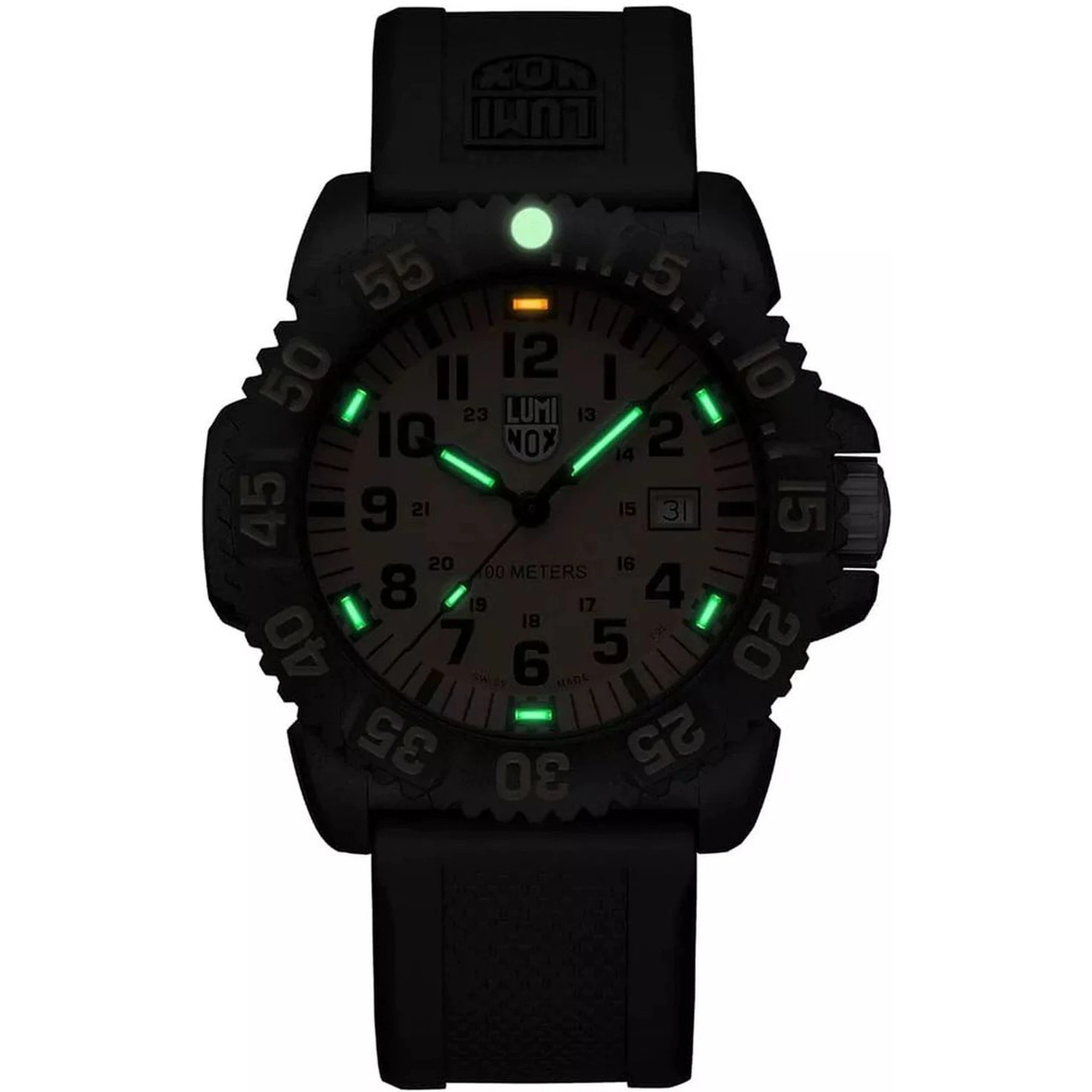 Black Resin Sport Watch