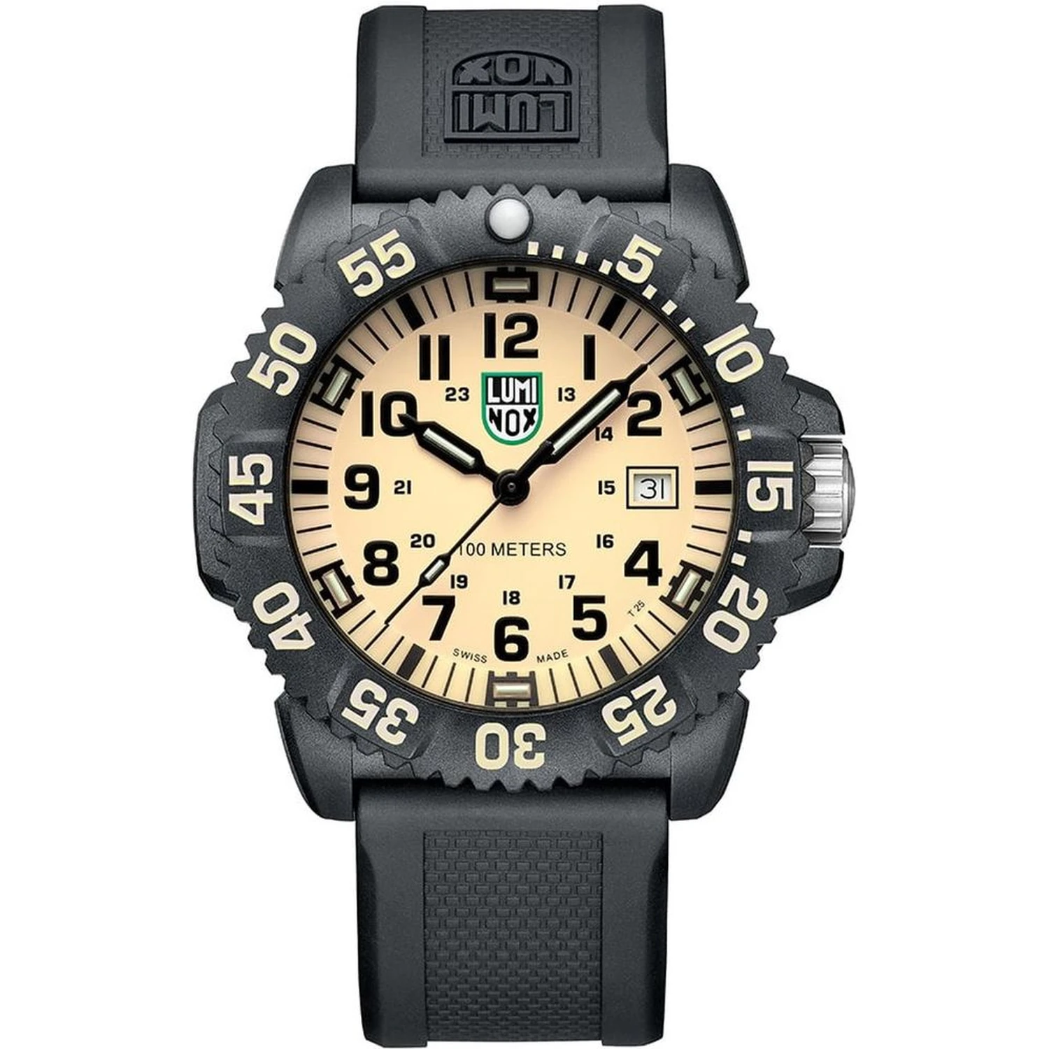 Black Resin Sport Watch
