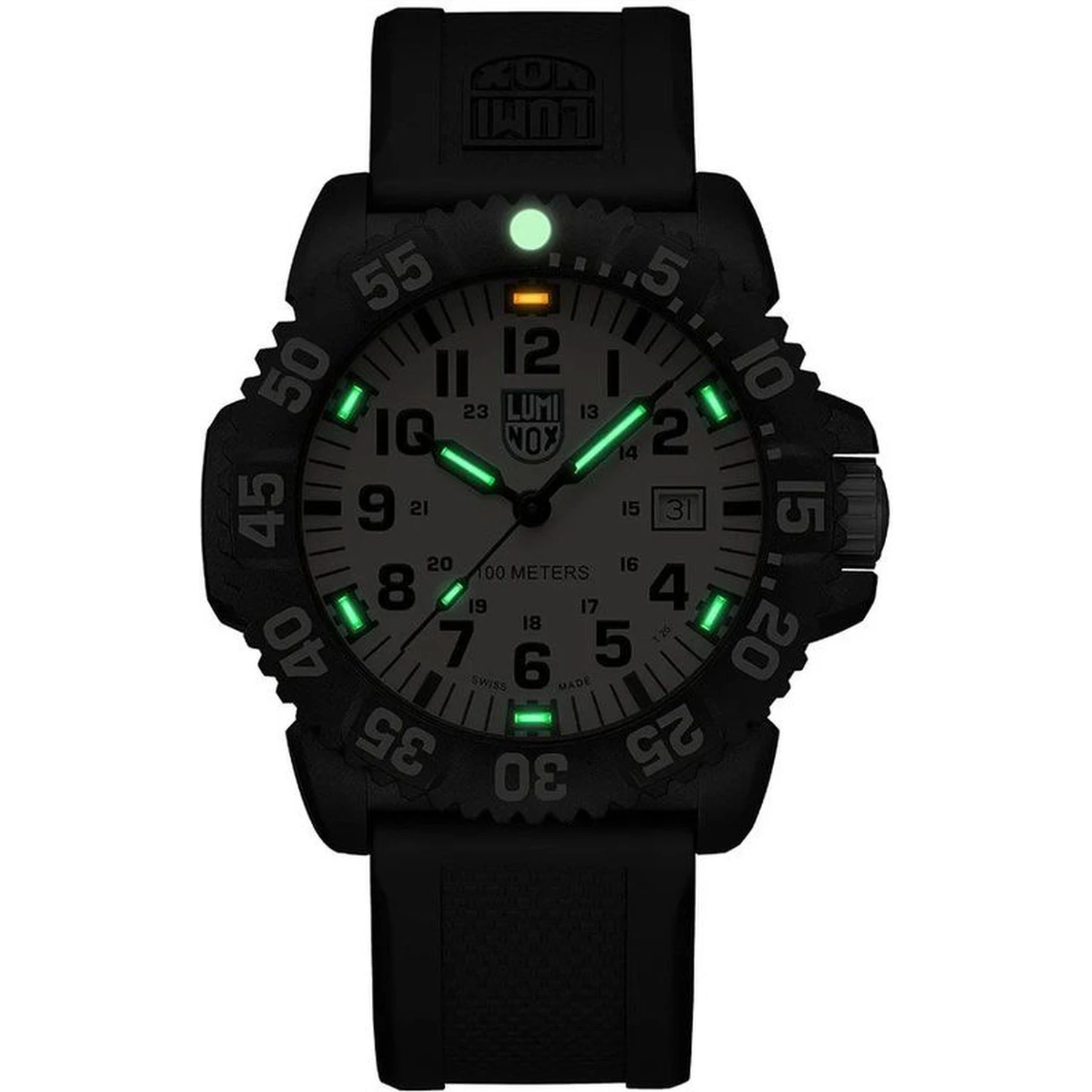 Black Resin Sport Watch