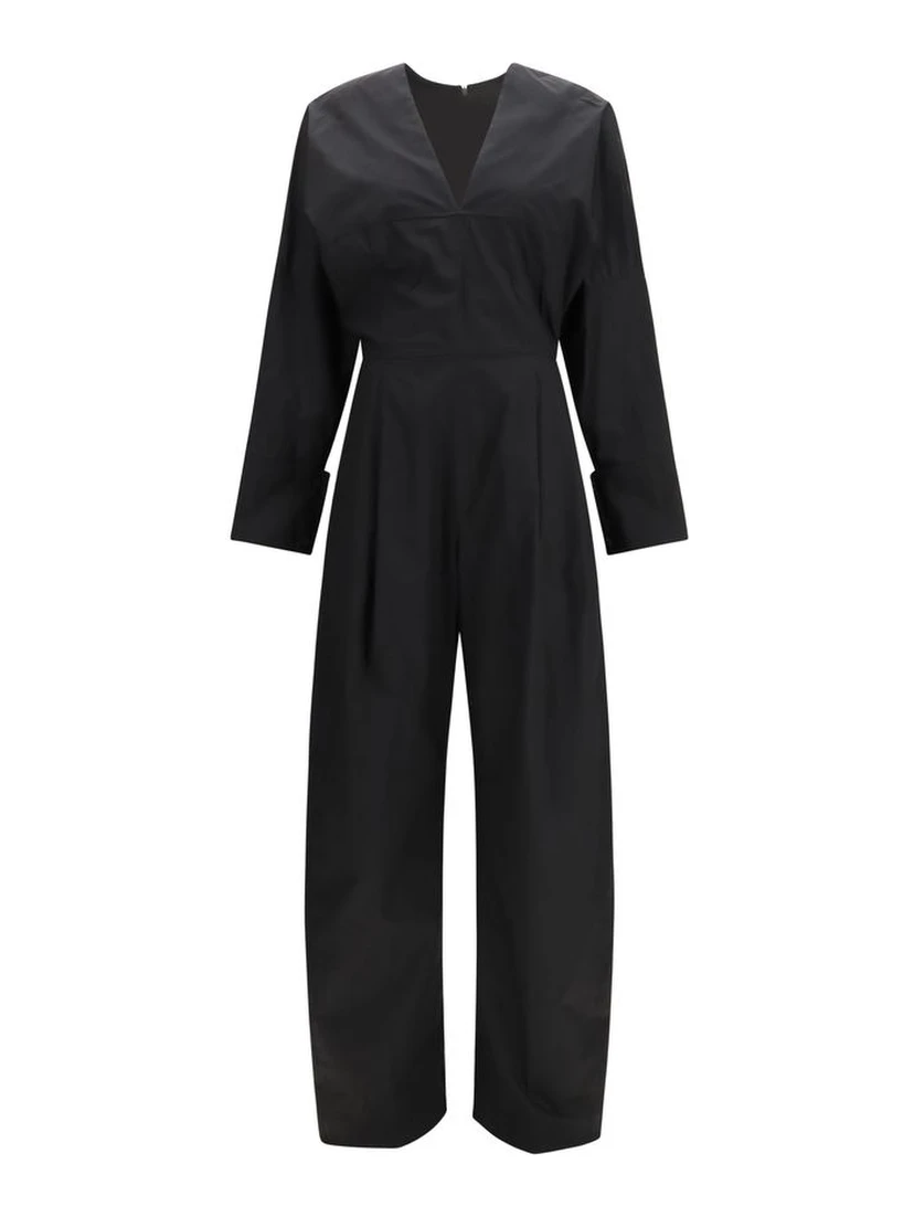 Black Cotton Jumpsuit