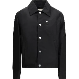 سترة خارجية سوداء من البولياميد