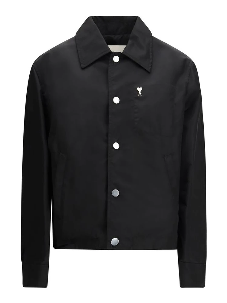 سترة خارجية سوداء من البولياميد