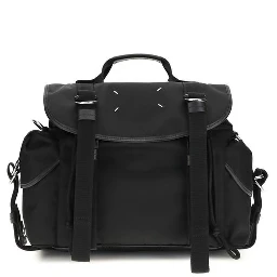 Black Polyamide Shoulder Bag