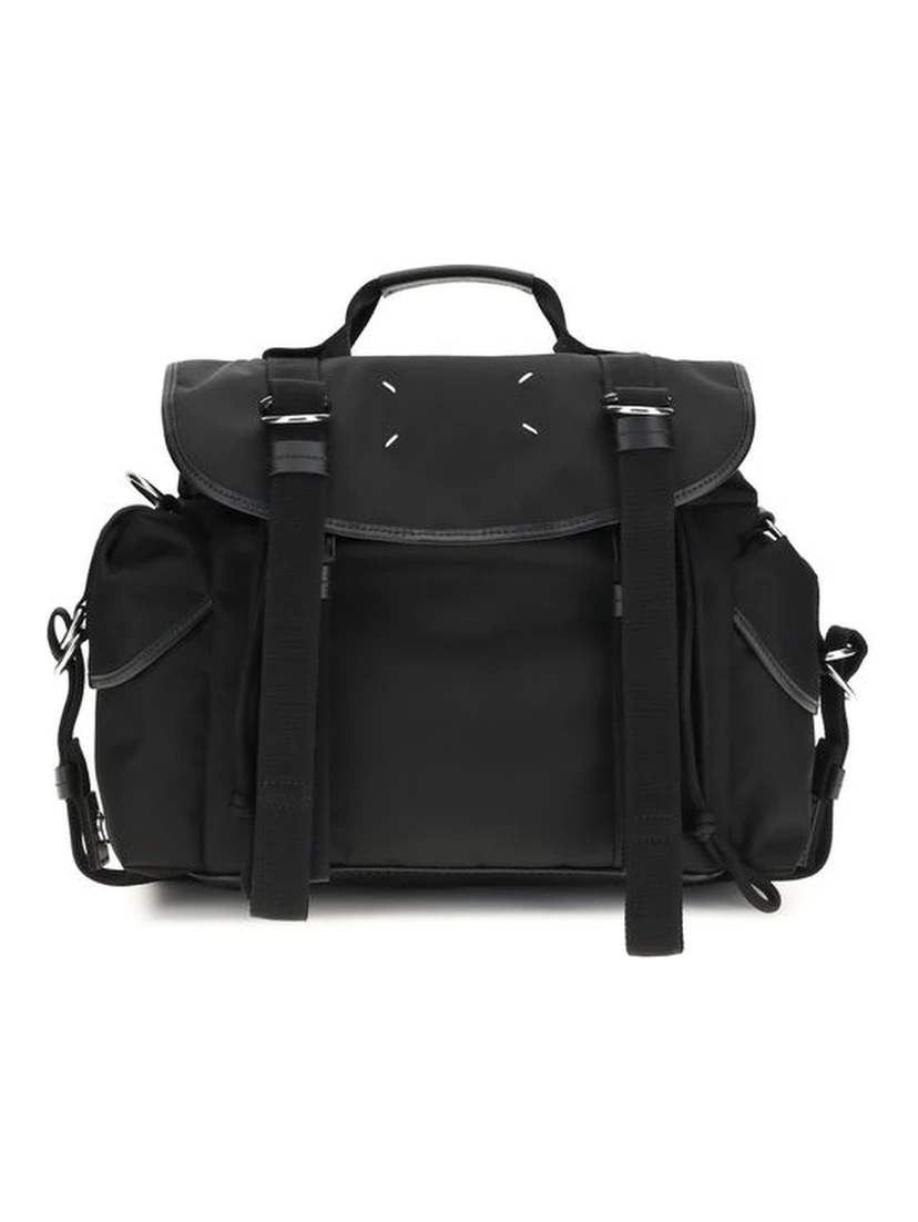 Black Polyamide Shoulder Bag