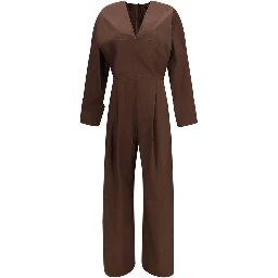 Brown Cotton Jumpsuit