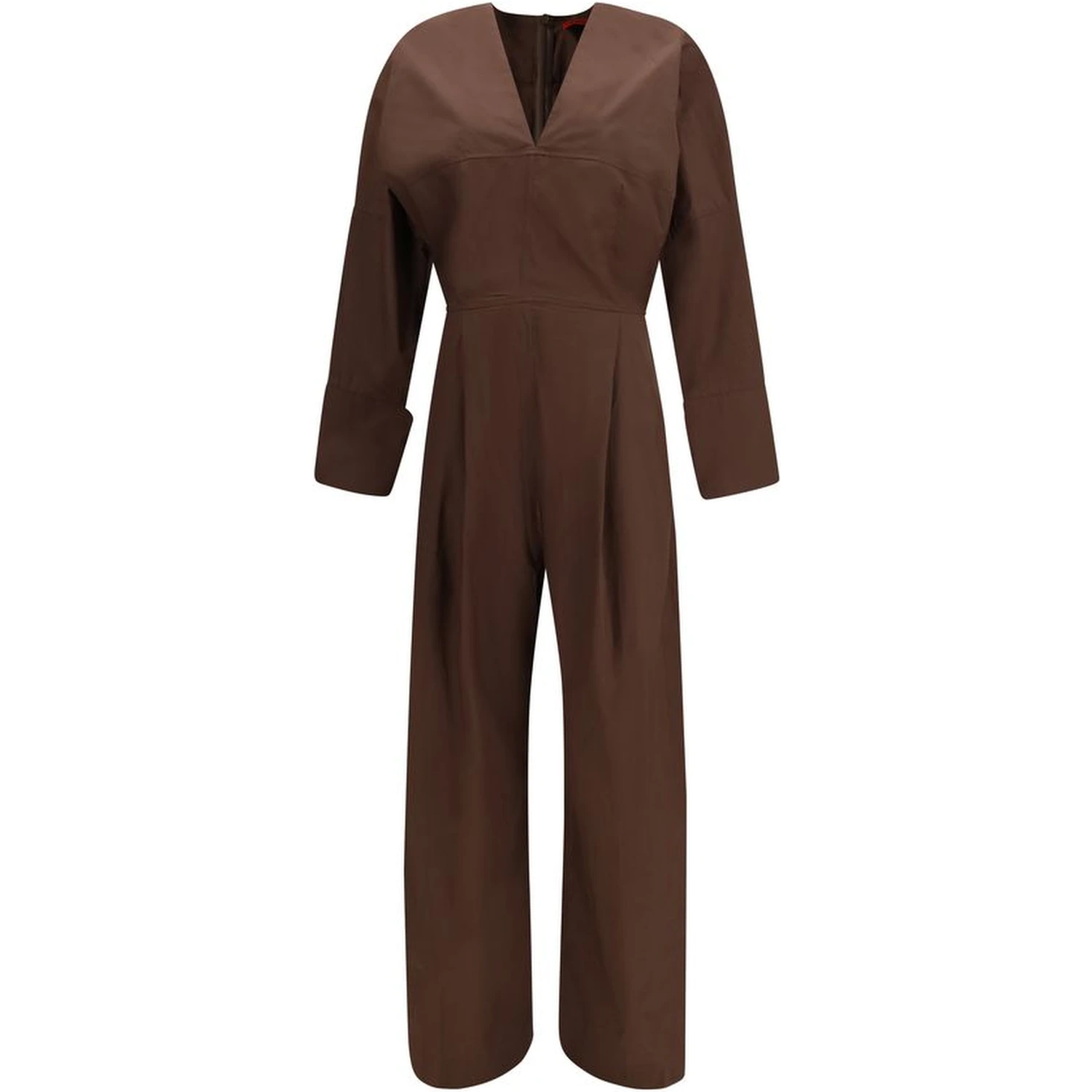 Brown Cotton Jumpsuit