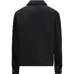 سترة خارجية سوداء من البولياميد