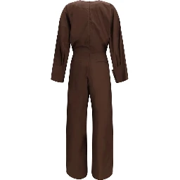 Brown Cotton Jumpsuit