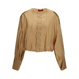 Beige Lycra Jumpsuit