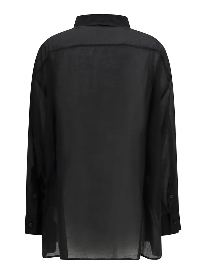 Black Lycra Dress Shirt