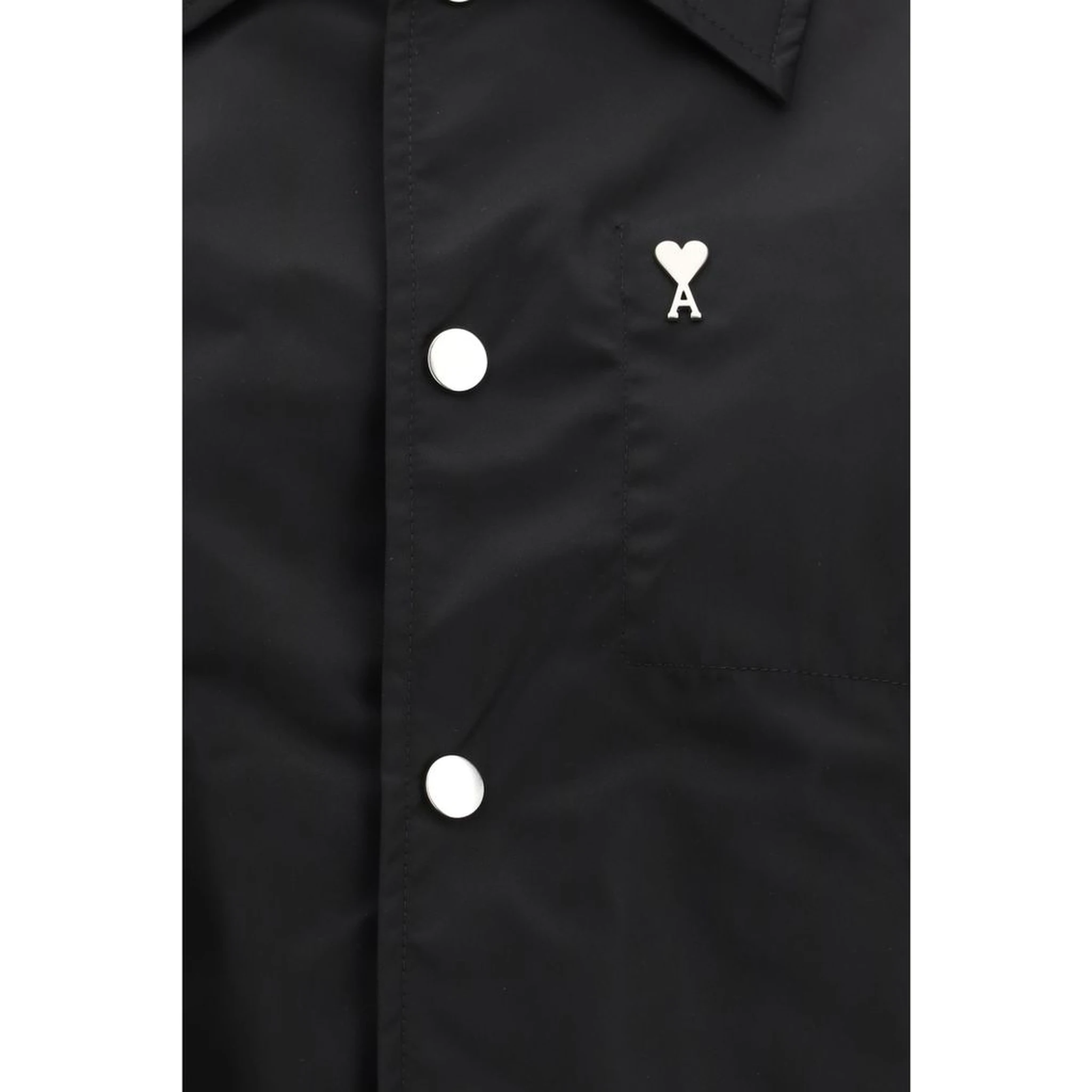 سترة خارجية سوداء من البولياميد