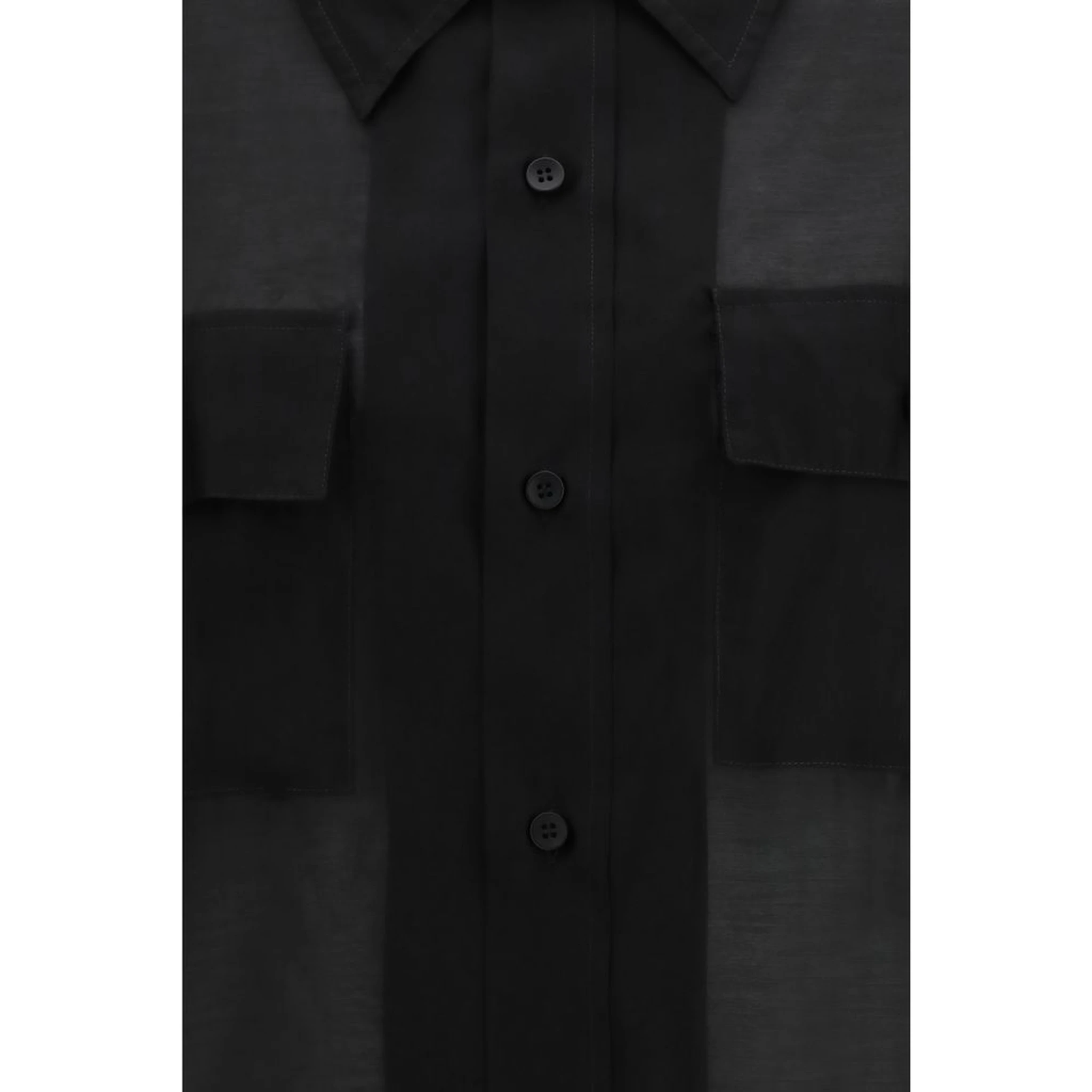 Black Lycra Dress Shirt