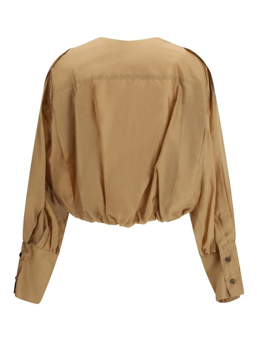 Beige Lycra Jumpsuit