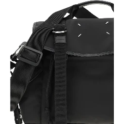 Black Polyamide Shoulder Bag