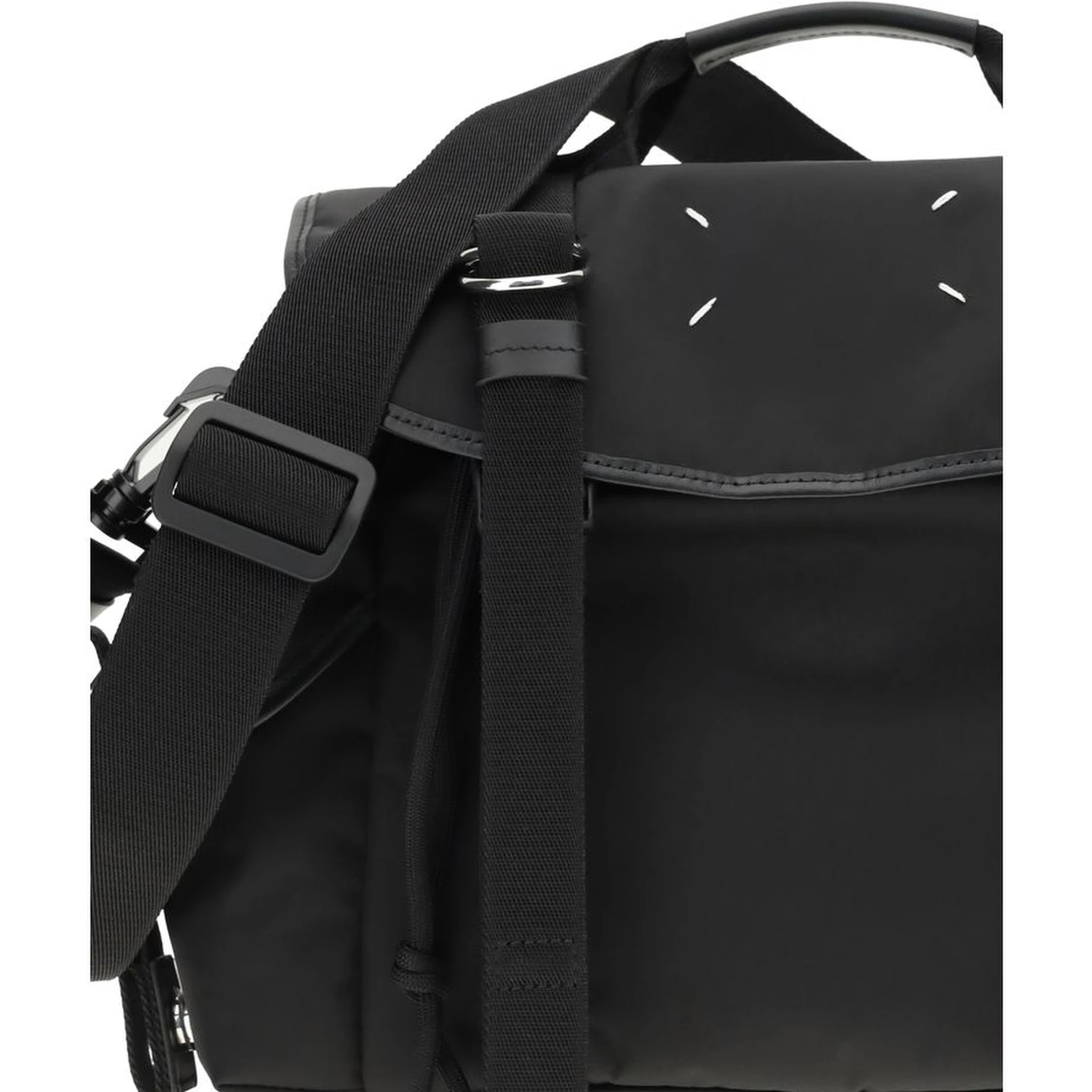 Black Polyamide Shoulder Bag