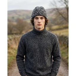 Bicolor Cashmere Beanie