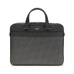 Gray Calf Leather Bos Taurus Briefcase