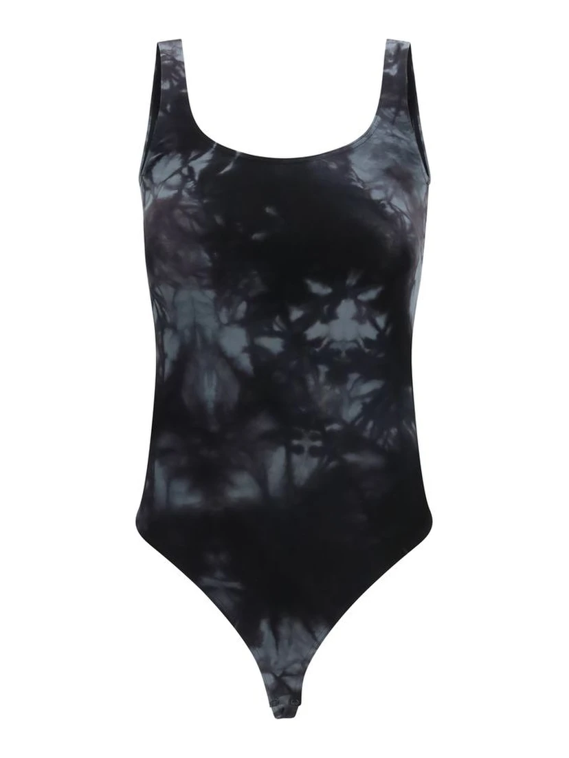 Black Cotton Bodysuit