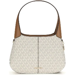 Beige Cotton Shoulder Bag